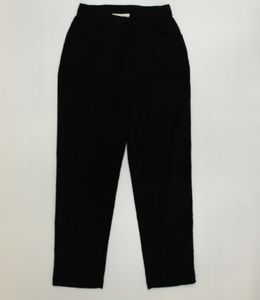 Black Suede Pants Barbara Lesser Size 12  (34x33)